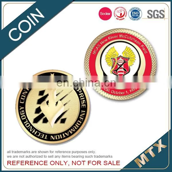 Iron Stamped Soft Enamel Souvenir Coin With Epoxy photo-4