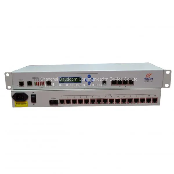 16*E1 + 4* Ethernet Fiber Multiplexer With LCD Management photo-2