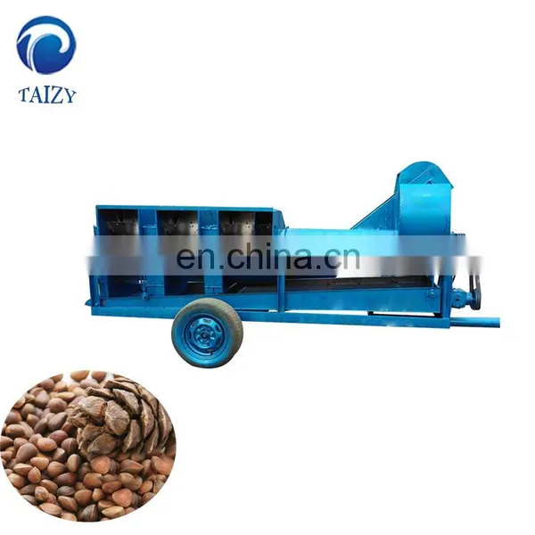 Factory Outlet High Quality Pine Cone Crusher / Pine Nut Shelling Machine photo-4