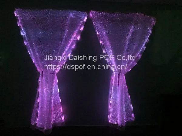 Luminous Indoor Christmas Window Curtain Led Lights up Curtain photo-2