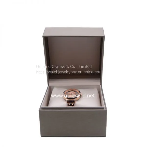 Wholesale Customization New Design Golden Creative High-end Watch Box Packaging PU Satin Cloth Storage Jewelry Gift Box Watch Box photo-4
