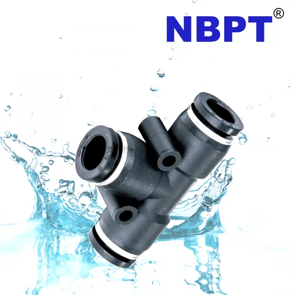 3 Way PUT Series Union Tee Type, Plastic Air/Water Connection Tube Fittings, Pneumatic Air/Water Quick Connect Pipe Fittings photo-3