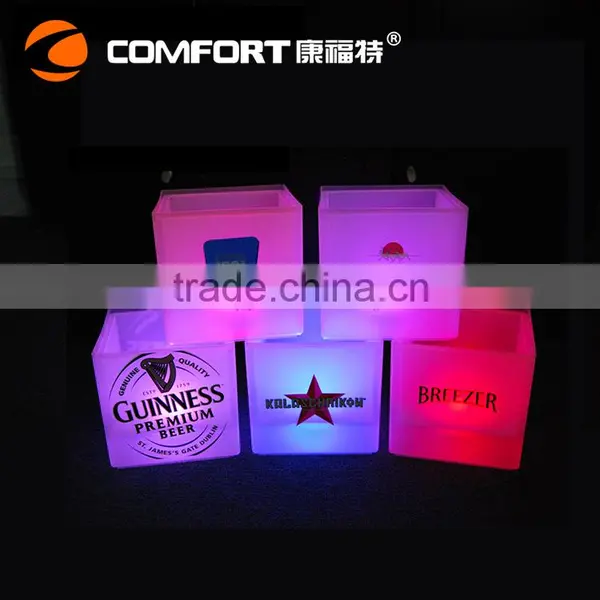 Bar Nightclub Equipment Illuminated Led Cube Pot Led Ice Bucket Cooler photo-3
