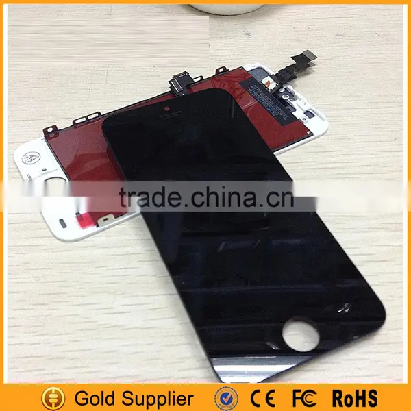LCD Display Touch Digitizer+Complete Screen+button+camera Full Assembly Replacement for IPhone 5 5S 5C photo-2