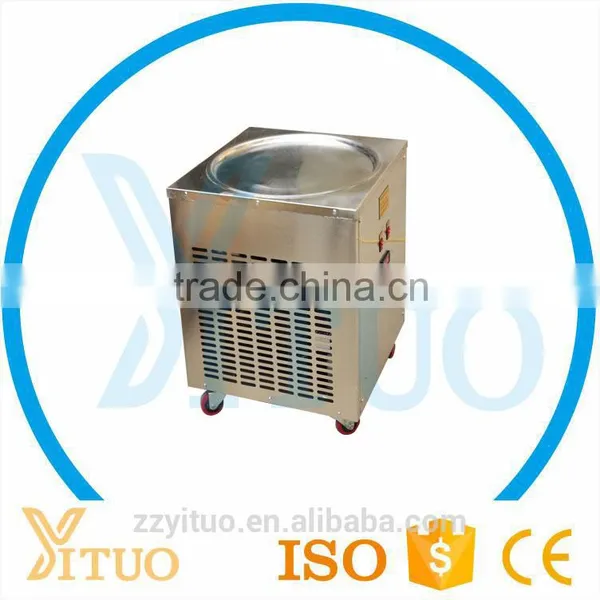 Hot Sale Thailand Single Pan Fried Ice Cream Rolled Making Machine With Secop or Panasonic Compressor Ice Cream Making Machine photo-3