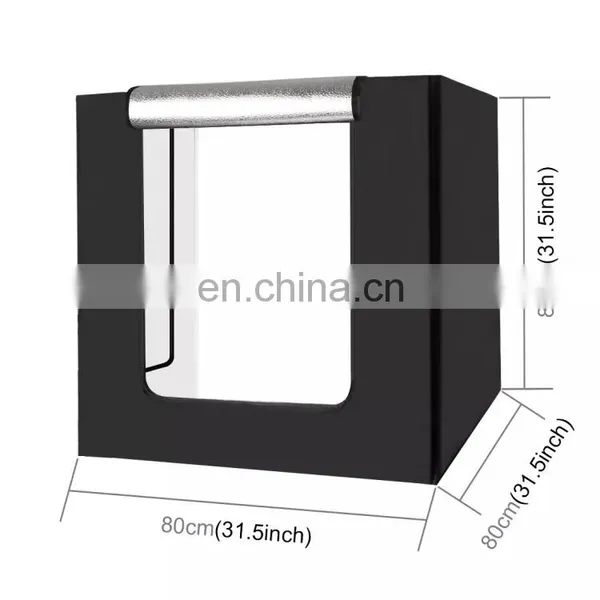 Photography 80cm Photo Box 5500K Professional Photo Studio Light Box LED Shooting Tent Booth photo-2