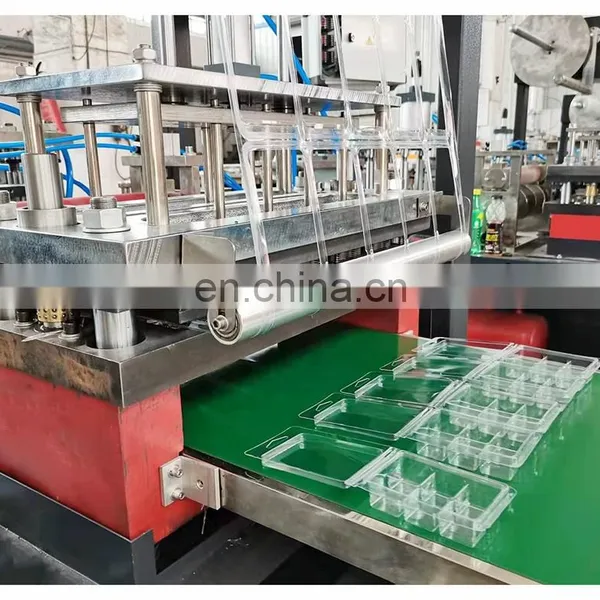 PCL450 Clear Plastic PET 6 Wax Candle Melt Clamshell Candle Trays Forming Machine photo-5