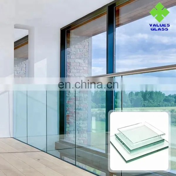 8mm 10mm Double Laminated Glass Safety Glass Clear Laminated Railing Glass photo-4