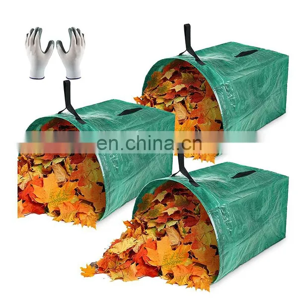 Heavy Duty 2 Pack 53 Gallons Large Leaves Type Garden Storage Bag With Handles