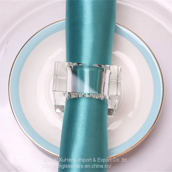 Modern Design Crystal Table Decoration Napkin Holder Dining Accessories photo-2