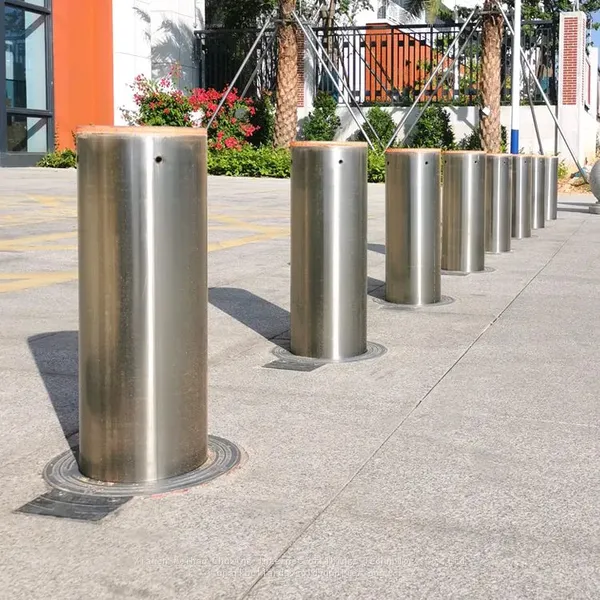 UPARK K4 K8 K12 Car Park Spaces Secured Not Hydraulic Bollard Protective Automatic Bollards With 304 Stainless Steel photo-4