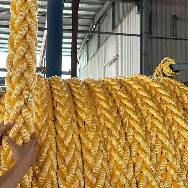 High Strength Polypropylene Cable Polyester Hawser Blend 8/12 Strands for Mooring Rope for Marine Use Vessel Towing photo-3