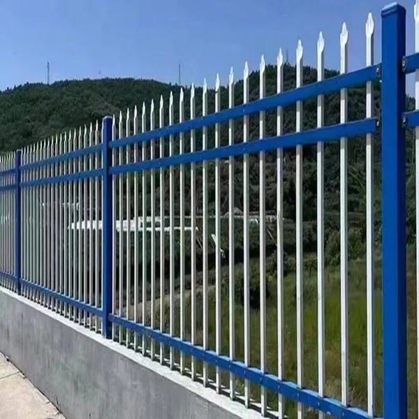 Engineering Wall Guardrails, Udun Factory Area Protective Railings Reconstruction, Blue, White and Black Zinc-steel Fences photo-3