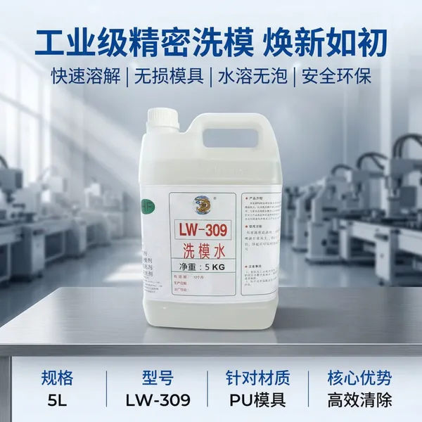 Longwei PU Foaming Polyurethane Mold Cleaner / Specialized Polyurethane Cleaner for EVA Aluminum Molds - Manufacturer photo-4