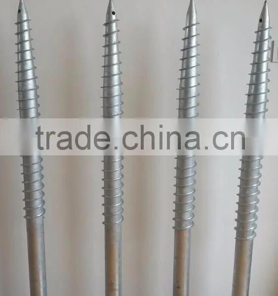 Solar Ground Screw, Solar Ground Anchor, Galvanized Solar System Ground Pile photo-6