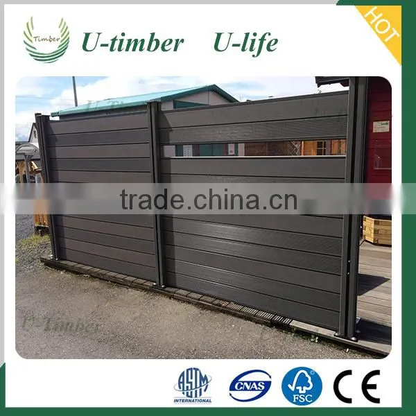 High Quality Wood Plastic Composite WPC Garden Fence Panels photo-4