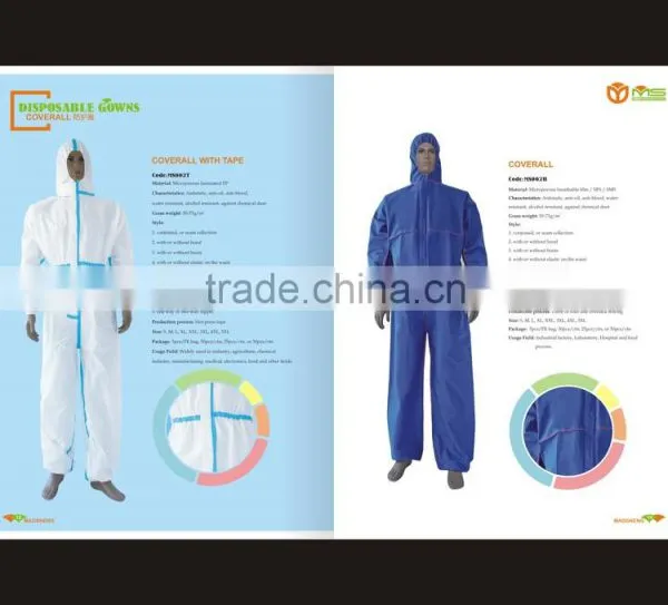 DISPOSABLE COVERALL ZIP/HOOD WHITE ELAST photo-4
