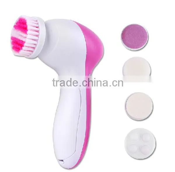 Skin Care Beauty Facial Brush Massager Scrubber 5 in 1 Electric Face Clean Brush photo-4