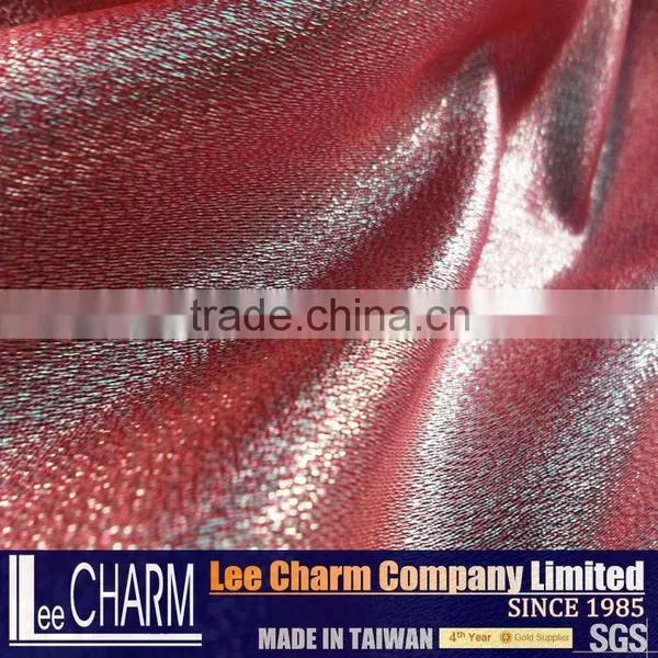 Metallic Wedding Dresses Fabric With Stones Glitter