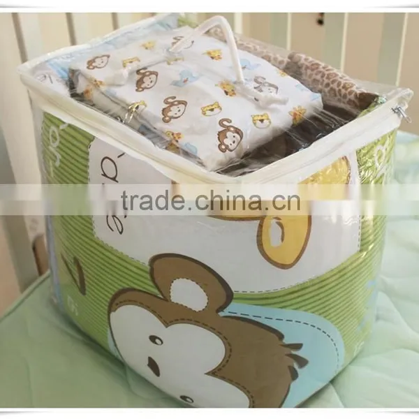 Monkey and Tiger 3pcs Newborn European Baby Bedding Set From Professional Manufacturer photo-6