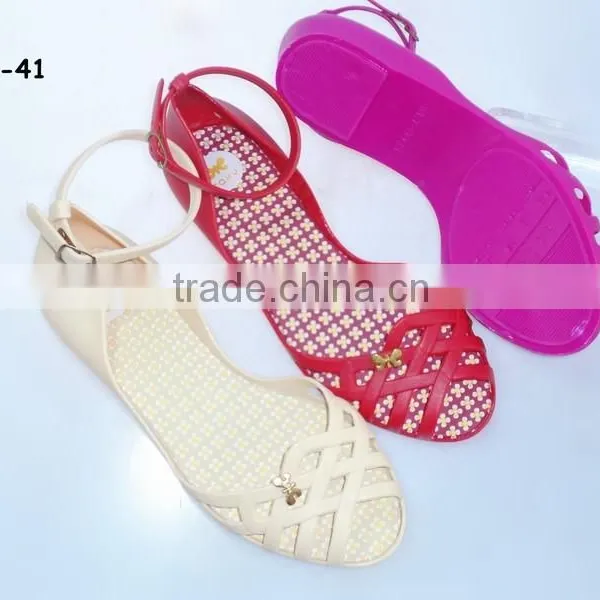 2015 PVC Jelly Good Quality Ladies Sandals photo-6