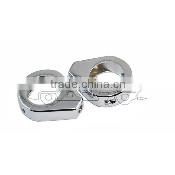 BJ-SL299-001 Chrome Turn Signal Indicator Relocation Fork Clamp photo-3