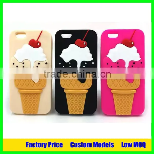 Factory Open Mold Customized Ice Cream Design Silicone Phone Case for Iphone 6 6plus Quality Choice photo-5
