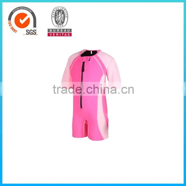 High Quality Short Sleeve Waterproof Baby Kids Neoprene Wetsuit photo-3