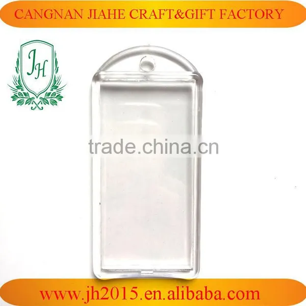 Free Gift Acrylic Keychain Oval Acrylic Key Ring Logo Insert Photo Frame photo-2