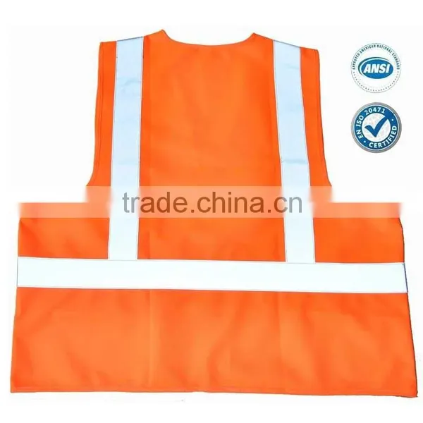 hi Viz Orange Safety Vest photo-2