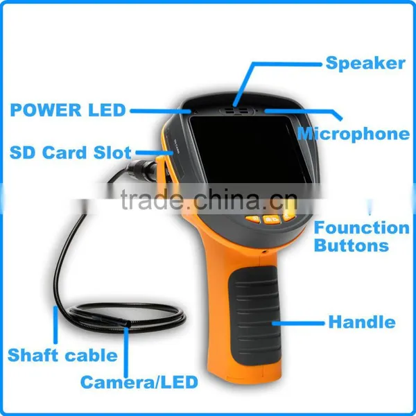 DVR 3.5" LCD Endoscope Borescope Video Recordable 1M IP67 Free 8GB Zoom 8.5mm Inspection Camera photo-4