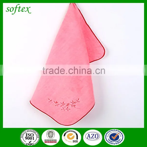 100% Polyester Embroidery Kitchen Towel Microfiber Hand Towel Plain Dish Cloth photo-2