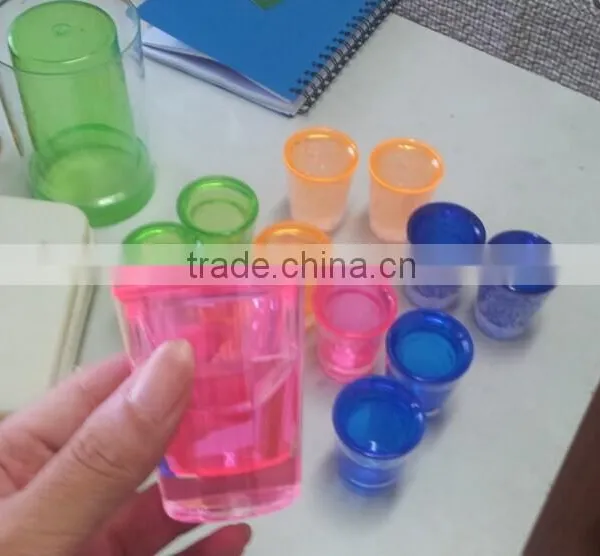 1.4 OZ Double-wall Plastic Freezer Mugs,plastic Short Glass photo-3
