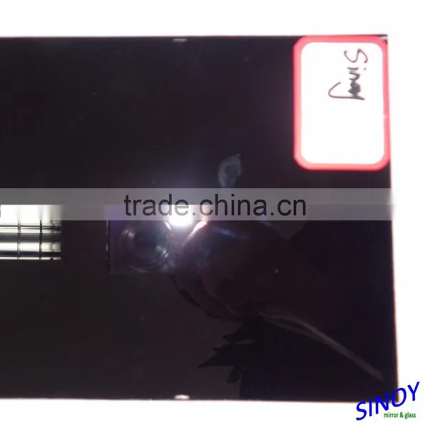2mm to 6mm Colorful Double Coated SinoLaco Black Glass Mirror /Back Painted Glass for Wardrobe, Sliding Door, Glass Splashbacks photo-3