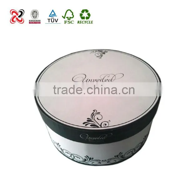 Decorative Cosmetic Box Round Paper photo-2