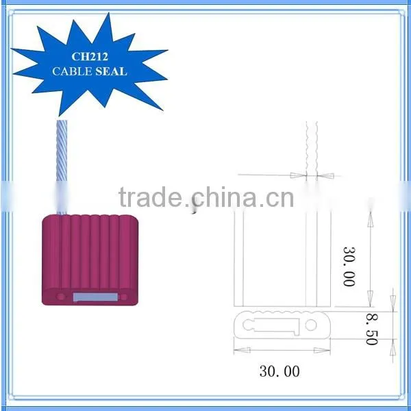 CH212 Adjustable Aluminum Cable Seal for Shipping Security photo-3