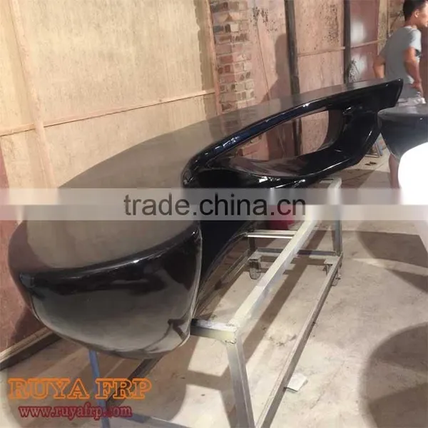 Fiberglass Moon Bench Chair 2M Long Stool Resin Furniture Fashion for Public Rest Area photo-4