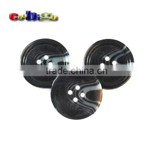 22.4mm(36L) Fashion Resin Grain Classical Buttons 4 Holes Sewing Craft DIY Accessories For Bag Garment #FLN007-22.4B photo-3