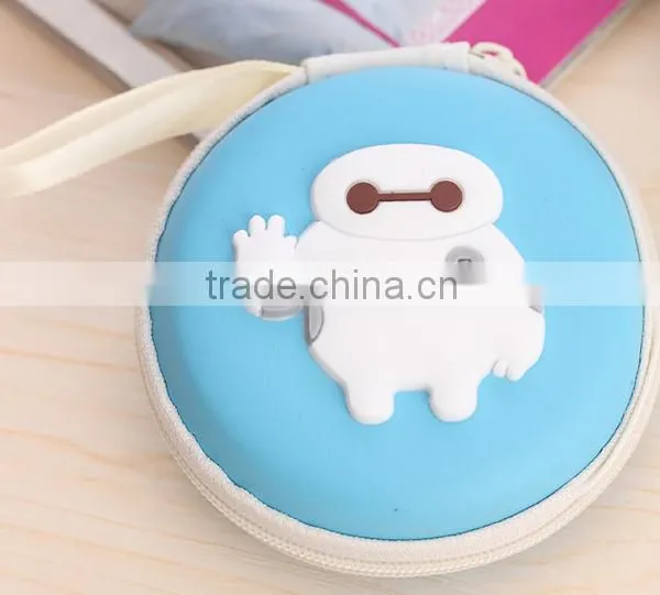 Multifunctional Cute Bay Max Round Coin Purse Made in China photo-3