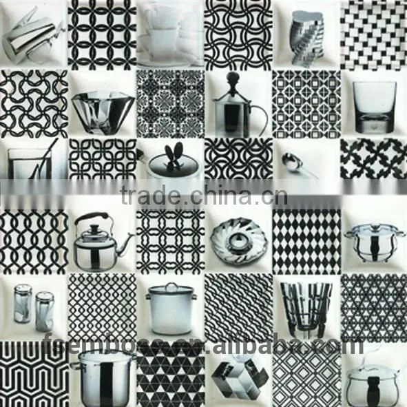 300*300mm Restaurant Kitchen Tile Floor Tiles Glazed Tile 3d Mosaic Tile Ceramic Wall Tile photo-2