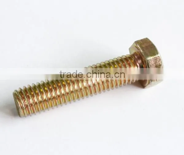 DIN933 Yellow Zinc Hexagon Bolts photo-3