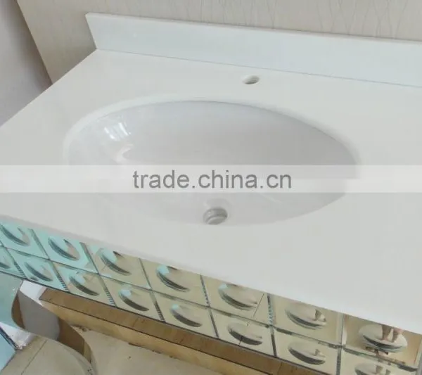 Simple Bathroom Vanity With Glass Mosaic N-002 photo-3