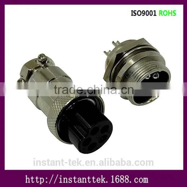 INST GX19 7pin Metal Srcew Waterproof Airplug Connector photo-5