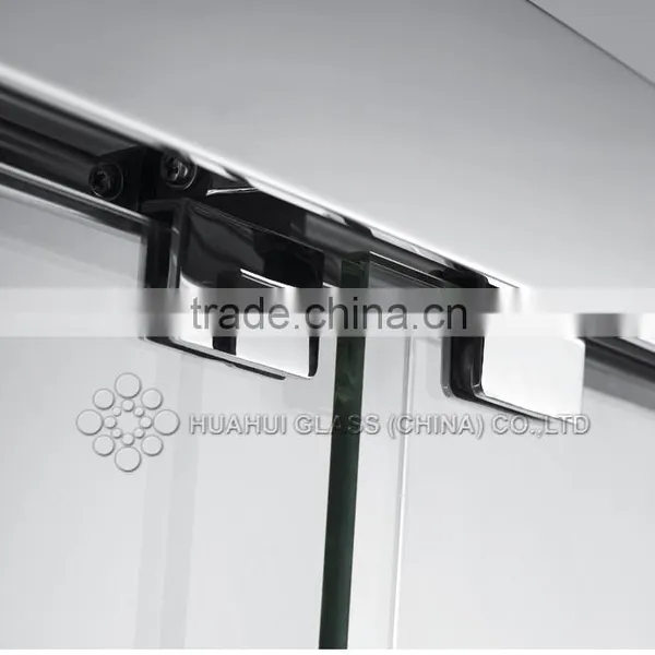 6mm Rectangle Hinged Tempered Clear Glass Shower Enclosure Frameless for Bathroom With CE ANSI IOS AS/NZS 2208 Certificates photo-3
