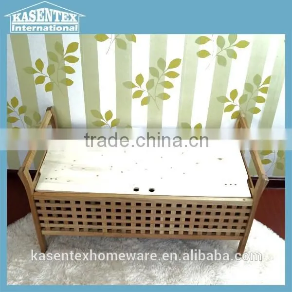 Wooden Storage Stool Solid Wood Storage Chair photo-2