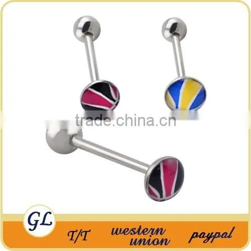 Fashion Stainless Steel Custom Tongue Rings