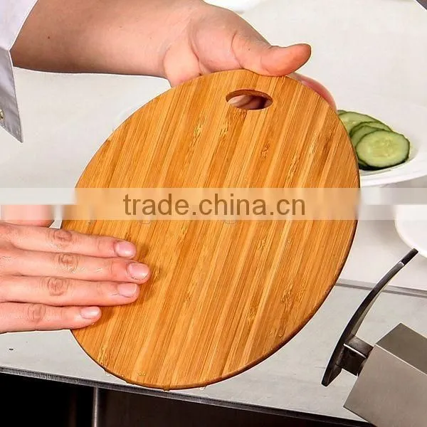 Wooden Pig Shaped Cutting Board Round Wood Cutting Board With Handle photo-3