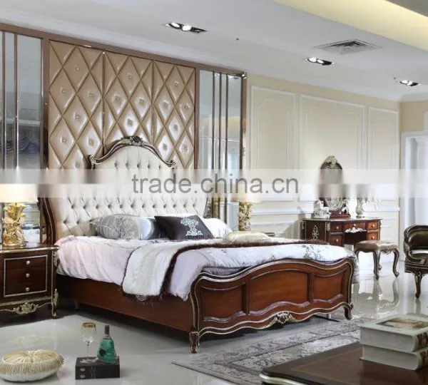 Princess Style Solid Teak Wood Bedroom Furniture Set