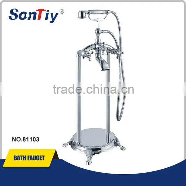 Professional Multifunction Shower Living Floor Stand Bathroom Mixer photo-3