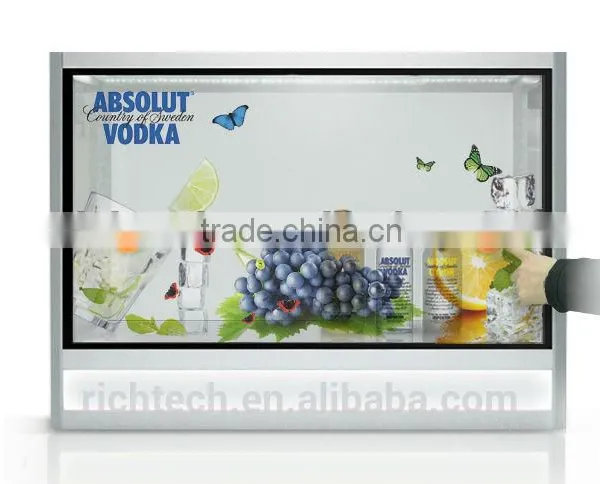 Richtech Transparent LCD Glass Display Cabinet With Video Advertising photo-6